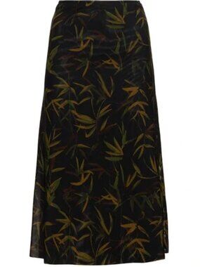 WeWoreWhat Vintage Leaves Midi Skirt
